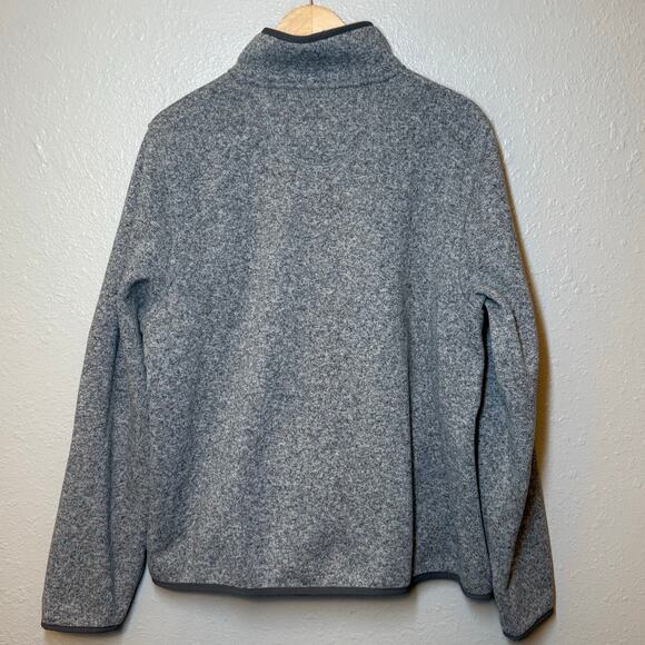 L.L.Bean Sweater Fleece Pullover Slightly Fitted Gray 298050 Men’s Large Regular - Picture 4 of 10